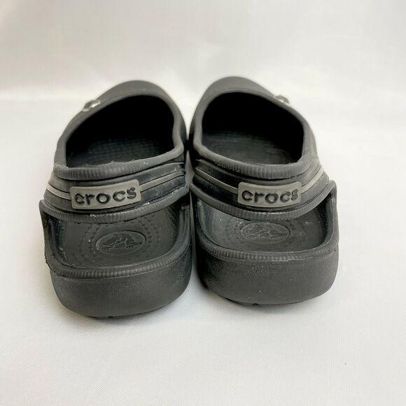CROCS Jayna Black Slingback Ballet Flat Sandals Size Youth Junior 5 US7 - Picture 6 of 8